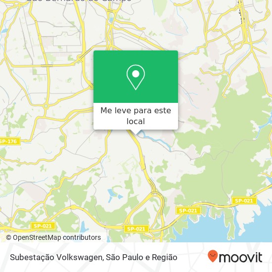 Subestação Volkswagen mapa