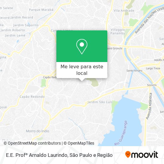 E.E. Profº Arnaldo Laurindo mapa