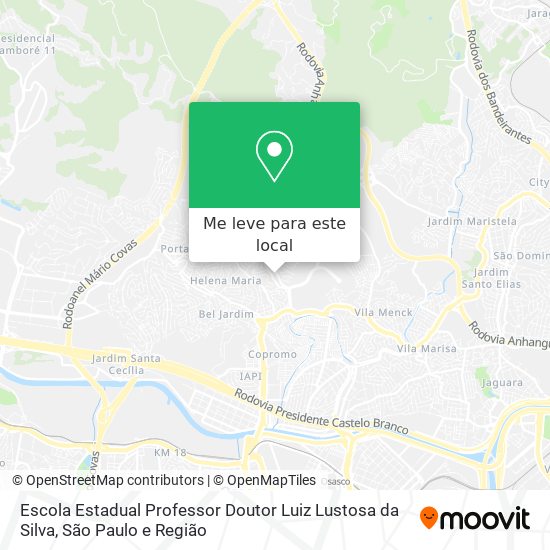 Escola Estadual Professor Doutor Luiz Lustosa da Silva mapa