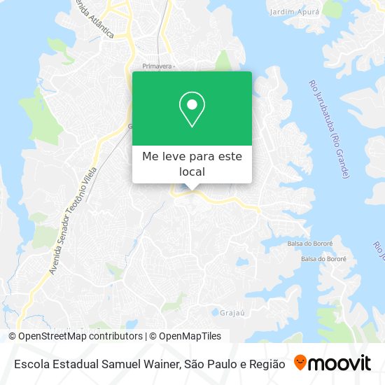 Escola Estadual Samuel Wainer mapa