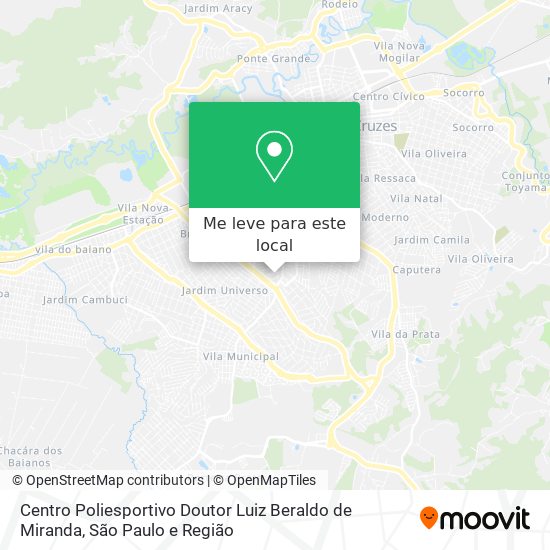 Centro Poliesportivo Doutor Luiz Beraldo de Miranda mapa