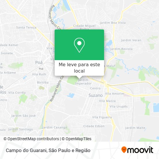 Campo do Guarani mapa