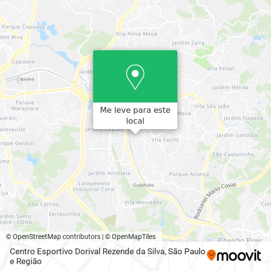 Centro Esportivo Dorival Rezende da Silva mapa