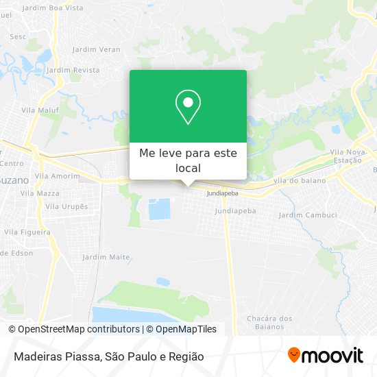 Madeiras Piassa mapa