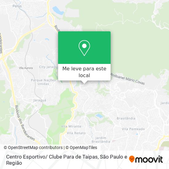 Centro Esportivo/ Clube Para de Taipas mapa