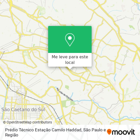 Prédio Técnico Estação Camilo Haddad mapa