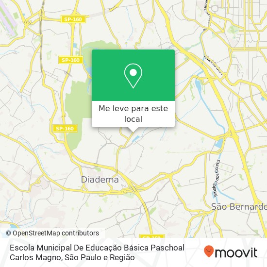 Escola Municipal De Educação Básica Paschoal Carlos Magno mapa