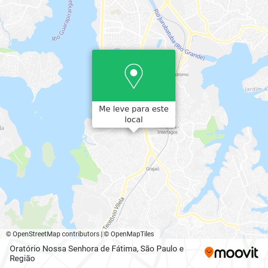 Oratório Nossa Senhora de Fátima mapa