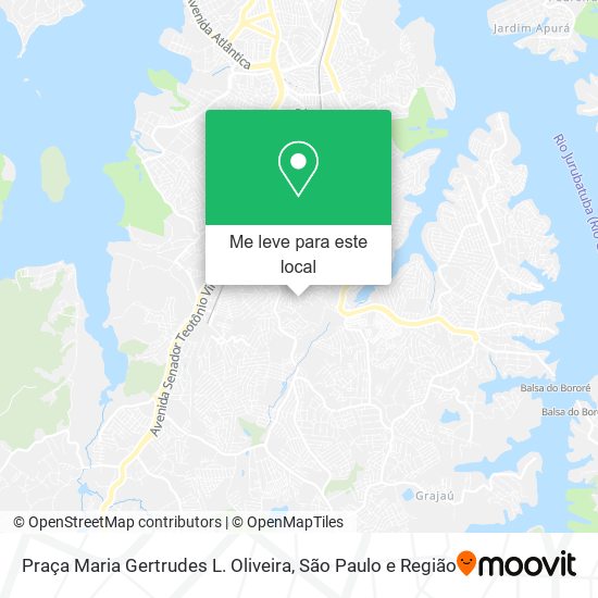 Praça Maria Gertrudes L. Oliveira mapa