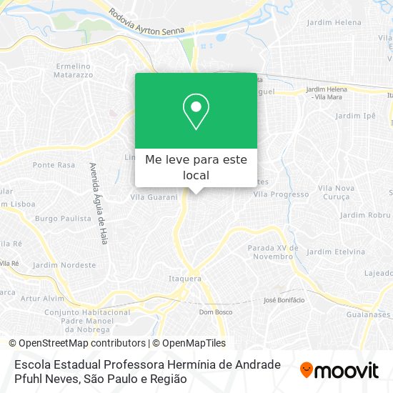 Escola Estadual Professora Hermínia de Andrade Pfuhl Neves mapa