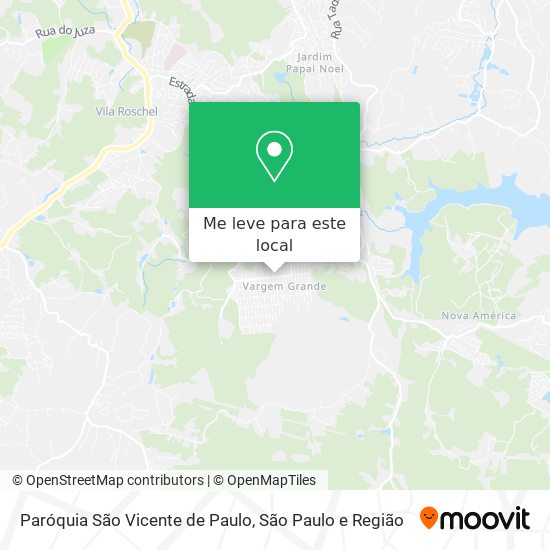 Paróquia São Vicente de Paulo mapa