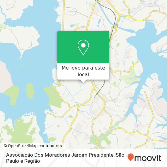 Associação Dos Moradores Jardim Presidente mapa