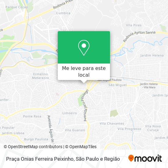 Praça Onias Ferreira Peixinho mapa