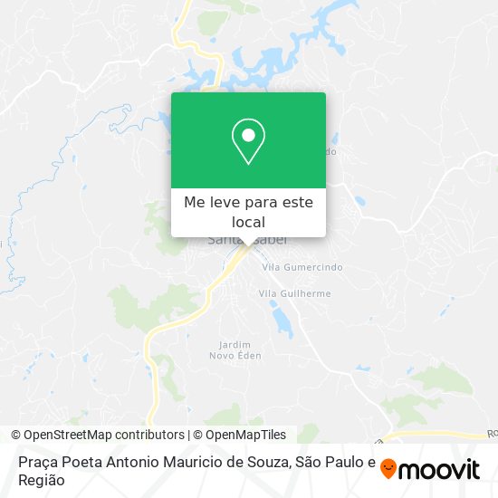 Praça Poeta Antonio Mauricio de Souza mapa
