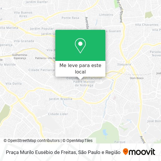 Praça Murilo Eusébio de Freitas mapa