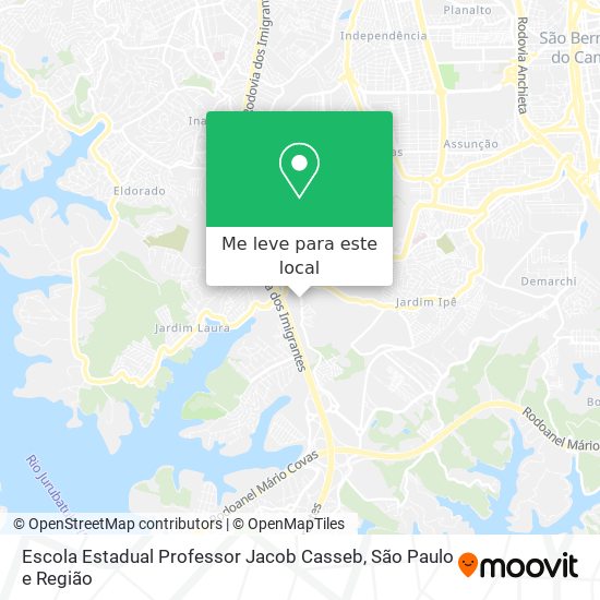 Escola Estadual Professor Jacob Casseb mapa