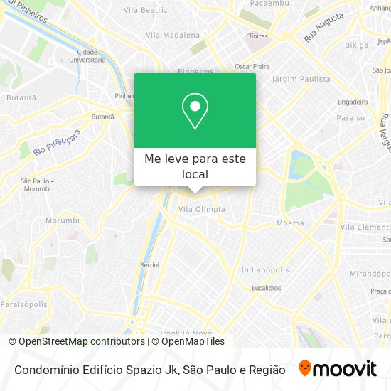 Condomínio Edifício Spazio Jk mapa