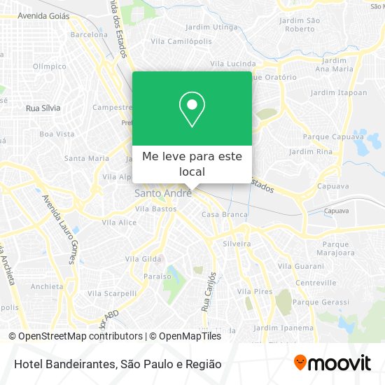 Hotel Bandeirantes mapa