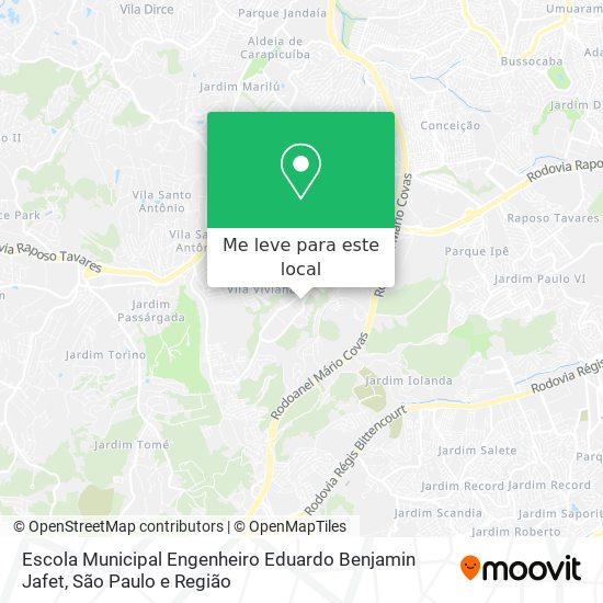 Escola Municipal Engenheiro Eduardo Benjamin Jafet mapa