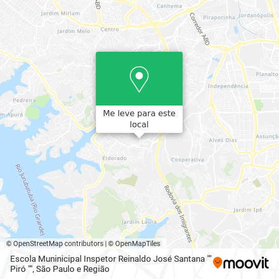 Escola Muninicipal Inspetor Reinaldo José Santana "" Piró "" mapa