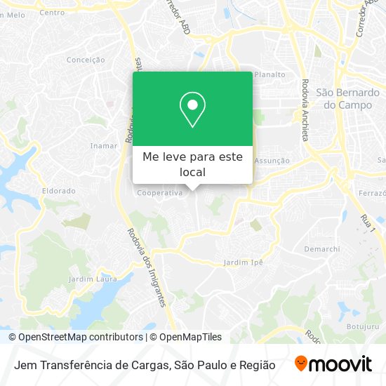 Jem Transferência de Cargas mapa