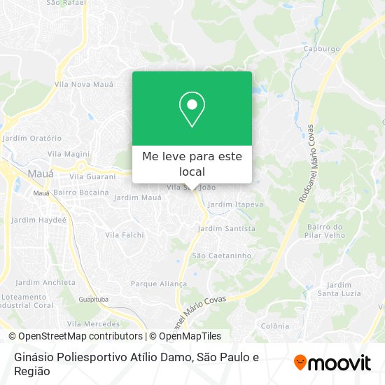 Ginásio Poliesportivo Atílio Damo mapa