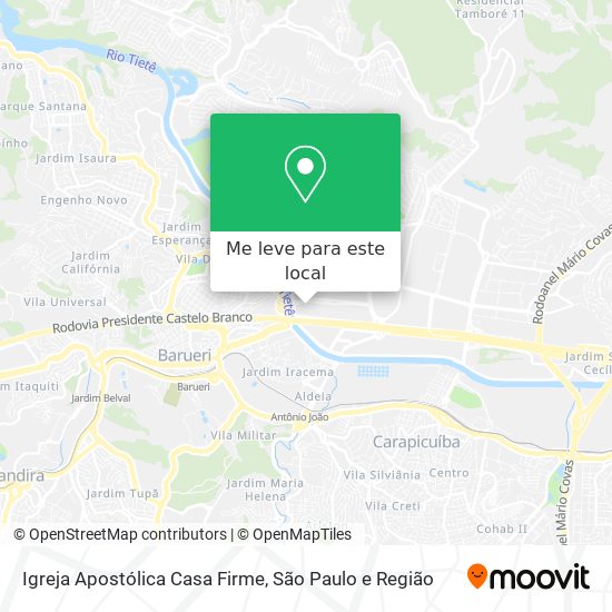 Igreja Apostólica Casa Firme mapa