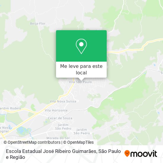 Escola Estadual José Ribeiro Guimarães mapa