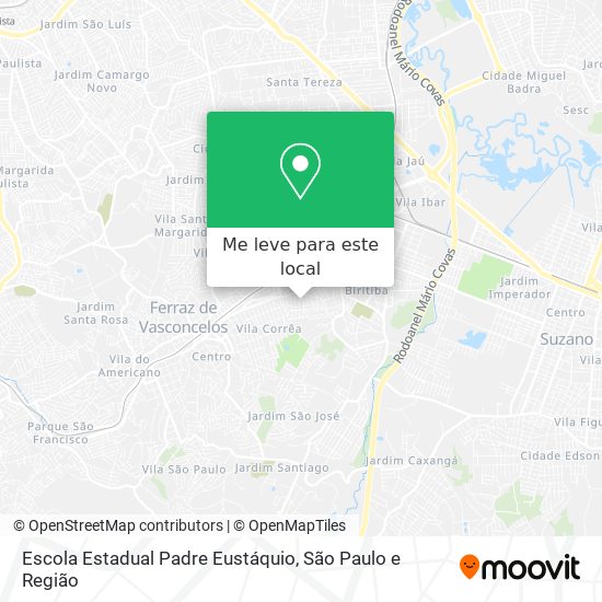 Escola Estadual Padre Eustáquio mapa