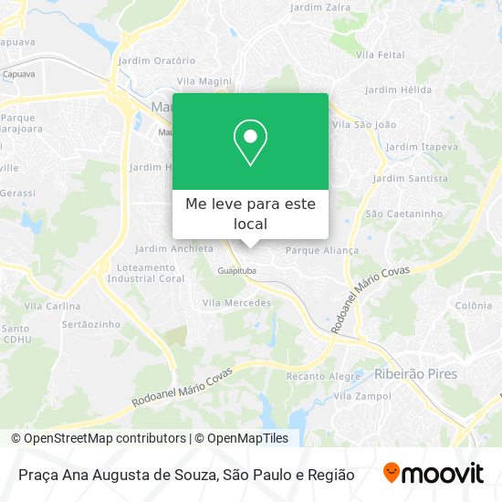 Praça Ana Augusta de Souza mapa
