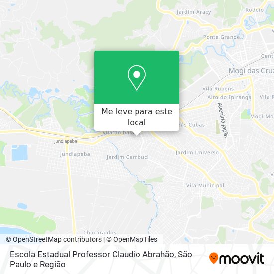 Escola Estadual Professor Claudio Abrahão mapa