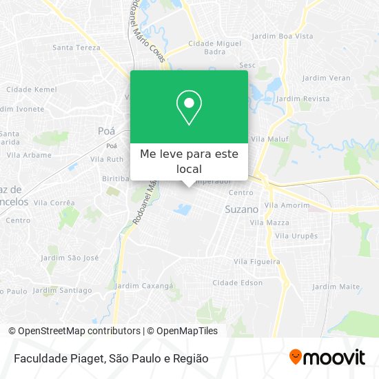 Faculdade Piaget mapa