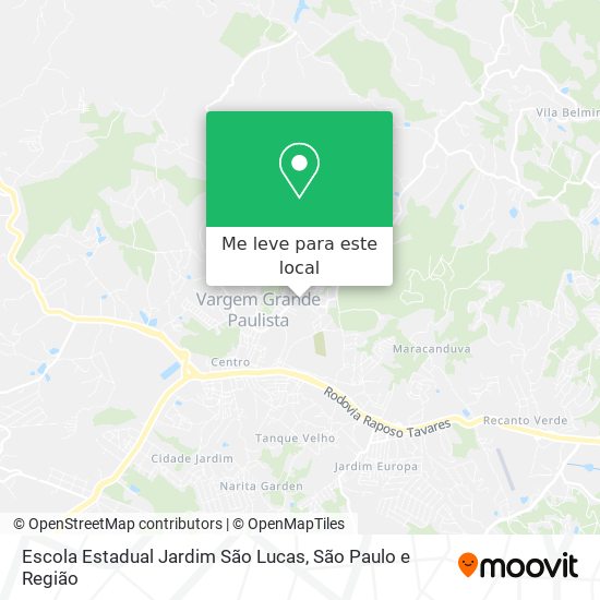 Escola Estadual Jardim São Lucas mapa