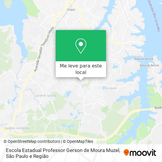 Escola Estadual Professor Gerson de Moura Muzel mapa