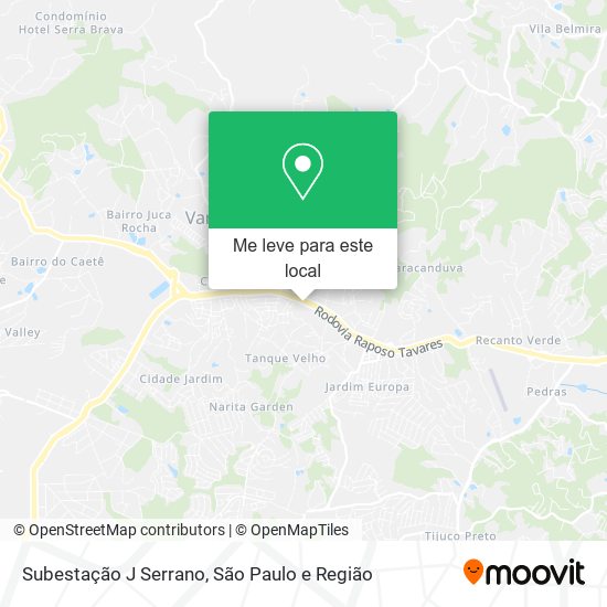 Subestação J Serrano mapa