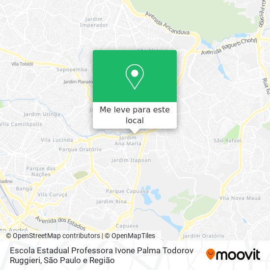 Escola Estadual Professora Ivone Palma Todorov Ruggieri mapa