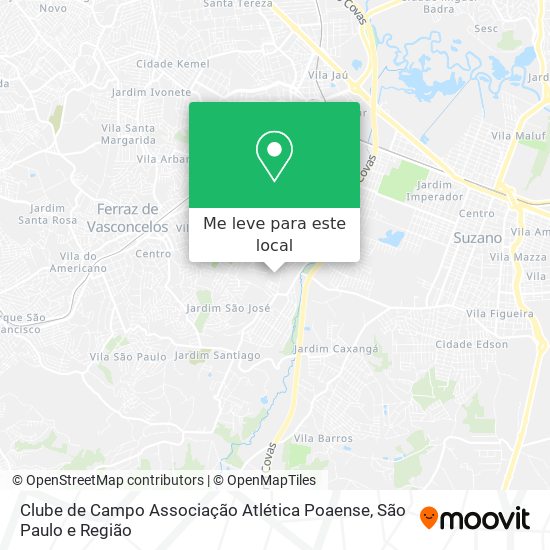 Clube de Campo Associação Atlética Poaense mapa