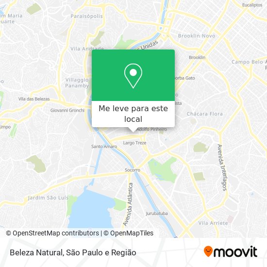 Beleza Natural mapa
