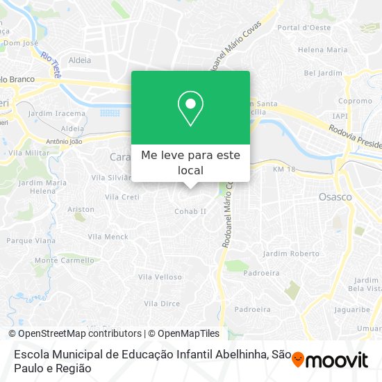 Escola Municipal de Educação Infantil Abelhinha mapa