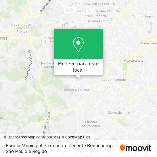 Escola Municipal Professora Jeanete Beauchamp mapa