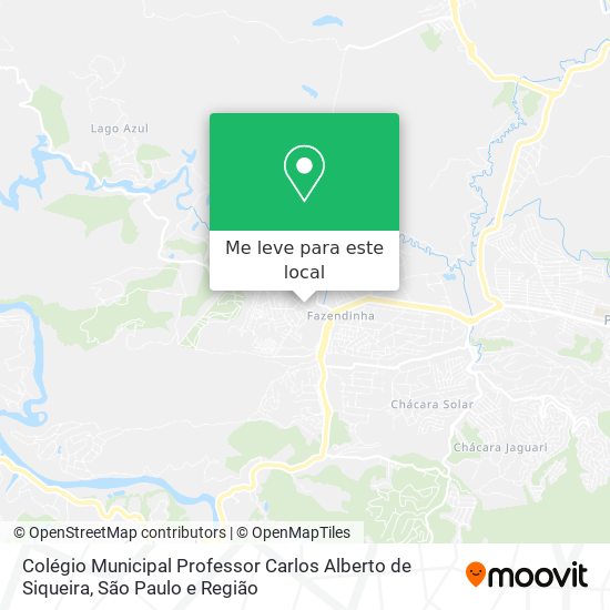 Colégio Municipal Professor Carlos Alberto de Siqueira mapa