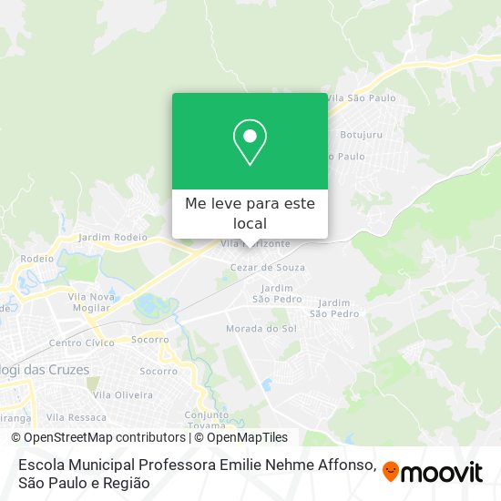 Escola Municipal Professora Emilie Nehme Affonso mapa
