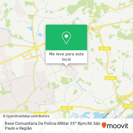 Base Comunitaria Da Polícia Militar 35º Bpm / M mapa