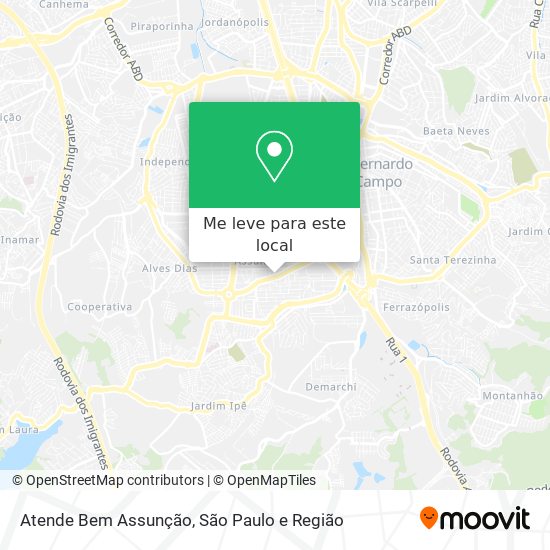 Atende Bem Assunção mapa