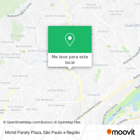 Motel Paraty Plaza mapa