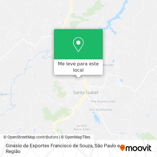 Ginásio de Esportes Francisco de Souza mapa