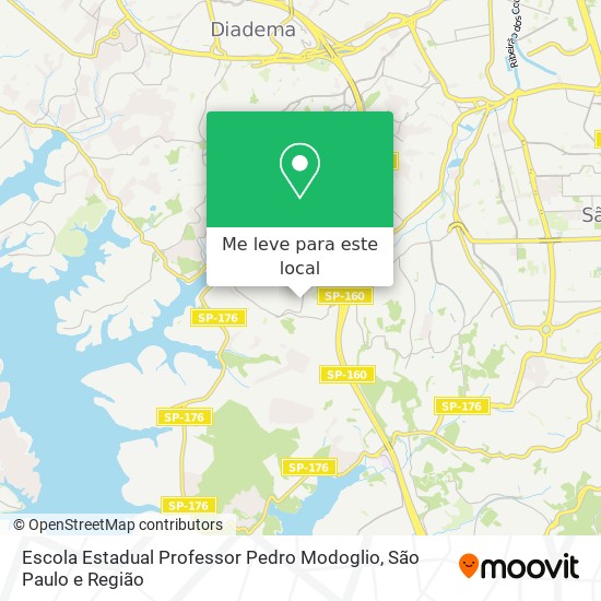 Escola Estadual Professor Pedro Modoglio mapa