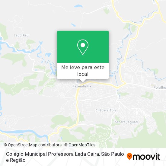 Colégio Municipal Professora Leda Caira mapa