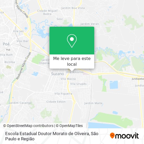 Escola Estadual Doutor Morato de Oliveira mapa