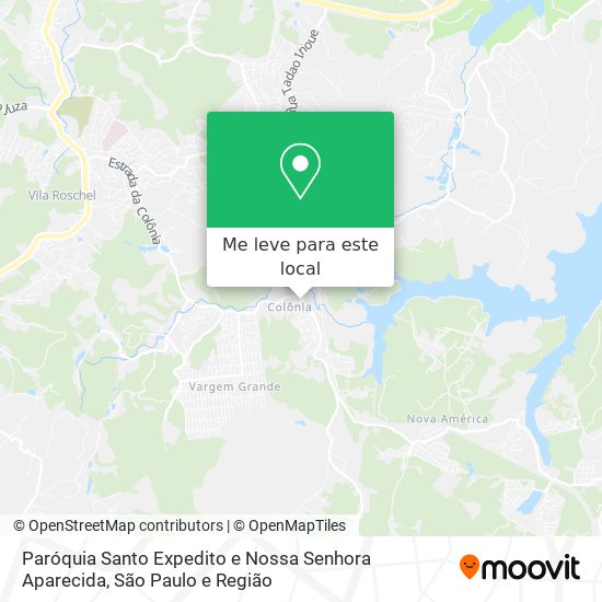 Paróquia Santo Expedito e Nossa Senhora Aparecida mapa